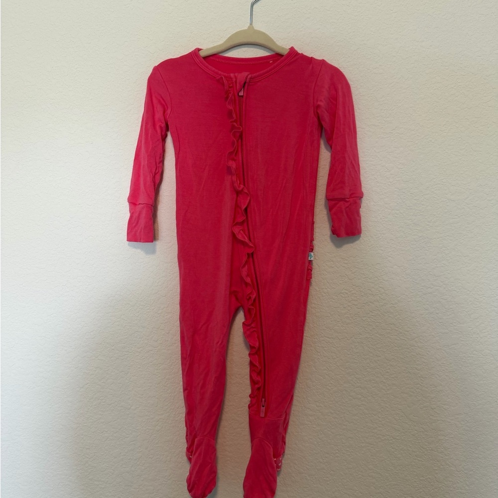 Posh Peanut Red Kids One Piece Footie